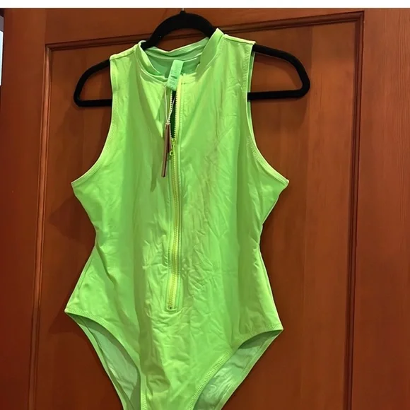 SKIMS Neon Green One Piece Swimsuit - Picture 9 of 14